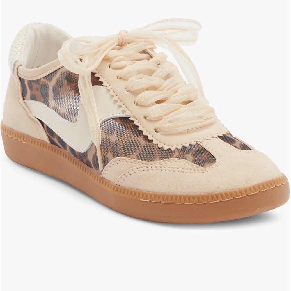 DOLCE VITA NOTICE MESH LT LEOPARD Sneaker Leopard Print Women's Shoe $139 NEW!